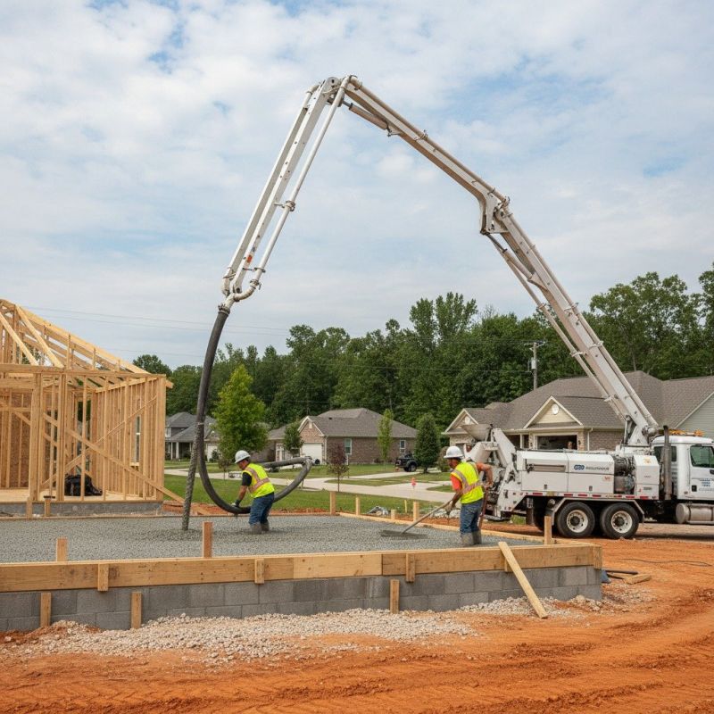 Concrete Foundation Pouring