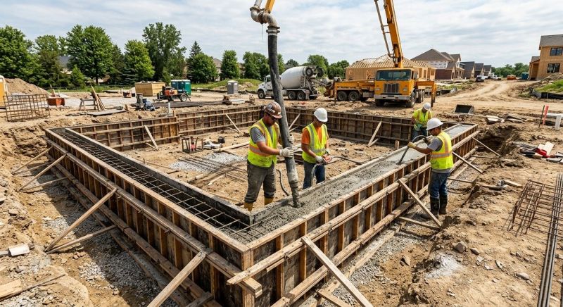 Concrete Foundation Pouring Service