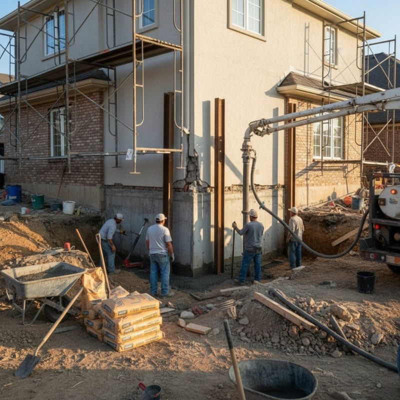 Local Concrete Foundation Pouring pros at work